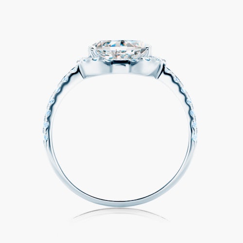 Pierścionek zaręczynowy This is Love: białe złoto, diament